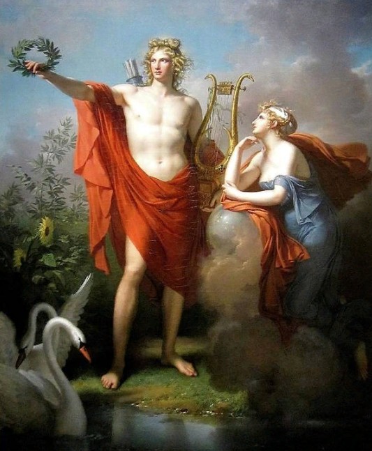 Шарль Менье. Аполлон и Урания. Ок. 1800. Художественный музей Кливленда, США